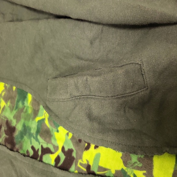 I am an Individual Jacket Mens Extra Large XL Green Camo Full Zip Cotton Blend - Picture 11 of 16